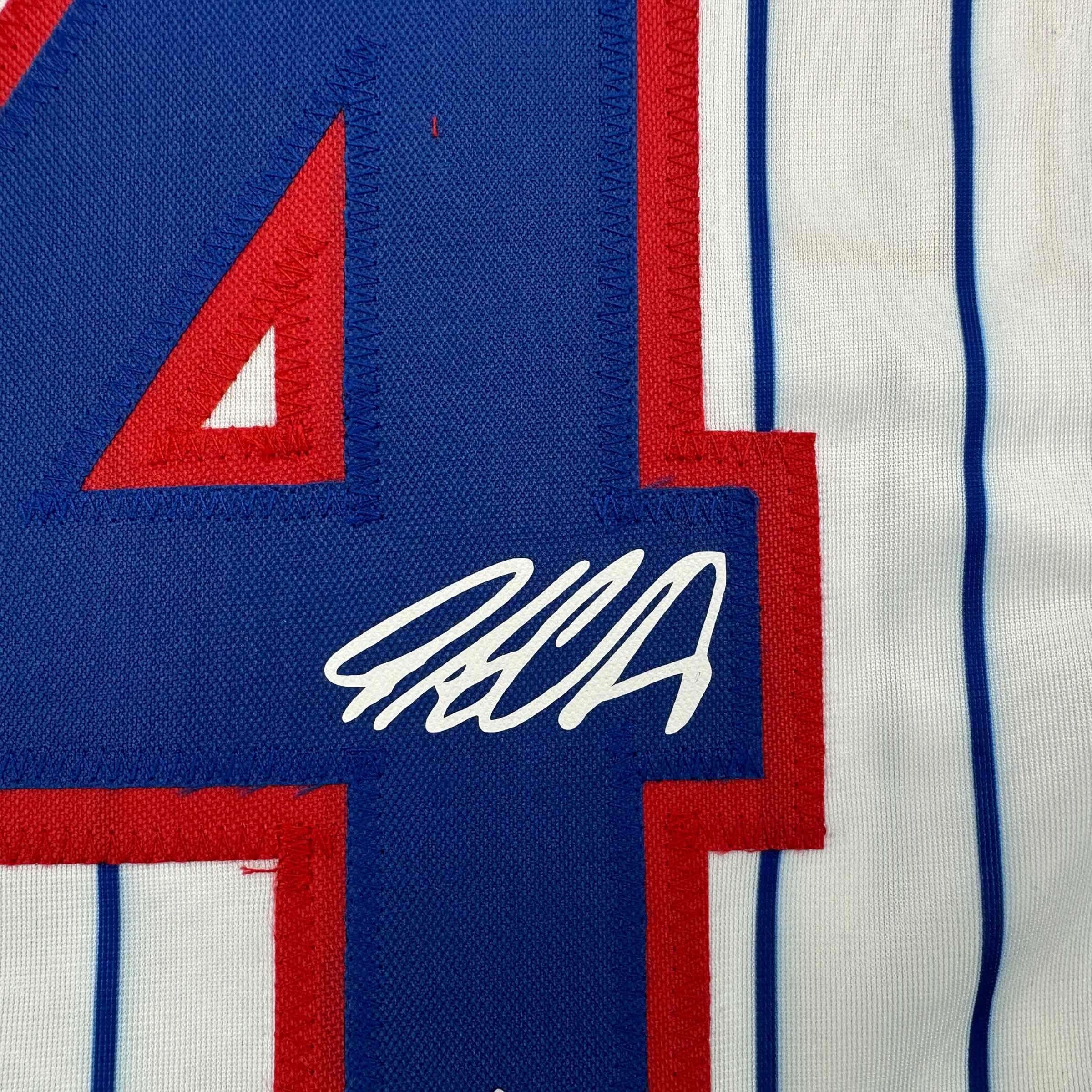 Facsimile Autographed Pete Crow-Armstrong PCA Chicago Pinstripe