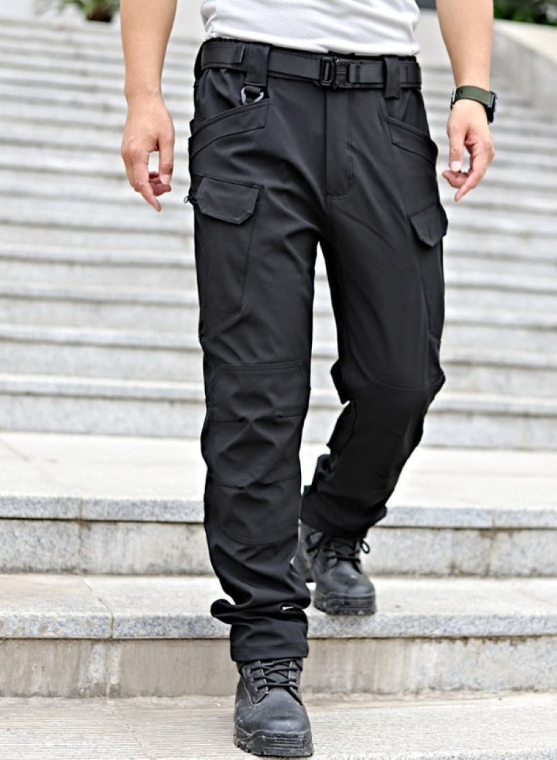 Pantaloni Da Lavoro Uomo Invernali - Con 8 Tasche, Tessuto Caldo In Poliestere Ed Elastan - Foto 5