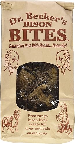 Dr. Becker's Bites - Golosinas para perros de bisonte 5 onzas