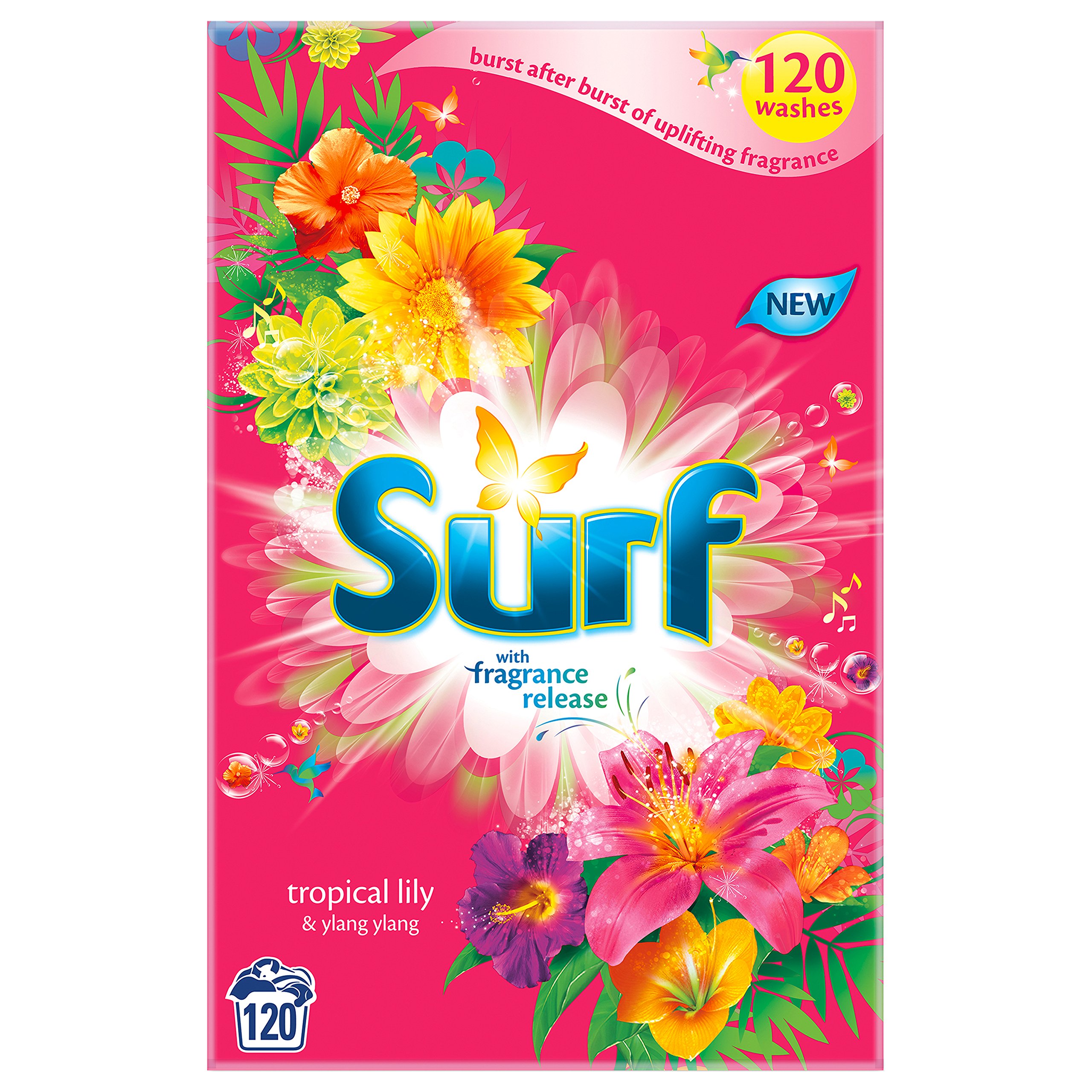 Tropical Lily and Ylang Washing Powder, 120 Wash, 8.4 kg