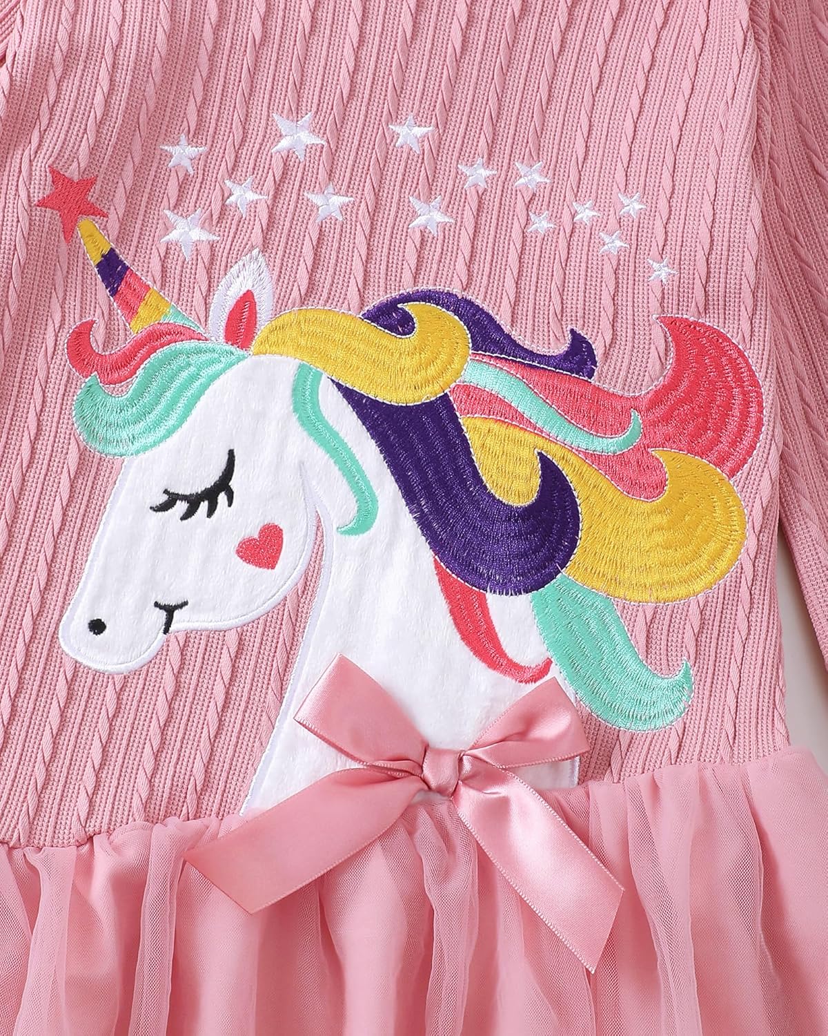 Rosibel Toddler Girl Dress Girls Long Sleeve Fall Winter Tulle Tutu Casual Dresses for 2-7 Years - Image 5