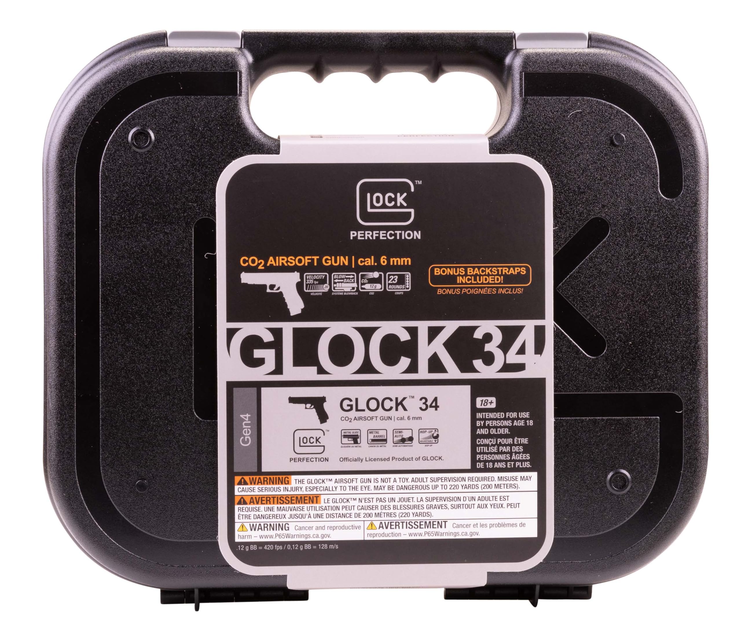 Amazon.com : Glock 34 Gen4 Blowback 6mm BB Pistol Airsoft Gun