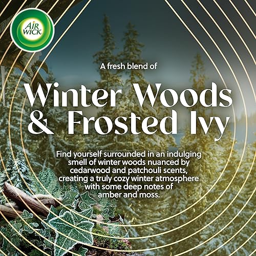 Miniatura 2 de Air Wick Aceite perfumado vibrante enchufable, fogata + madera de invierno, ambientadores para el hogar de larga duración, ambientadores de