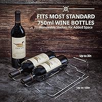 Vista 7 de Ivation Refrigerador de vino con compresor de 18 botellas con sistema de refrigeración de control inteligente de aplicación Wi-Fi Refrigerador