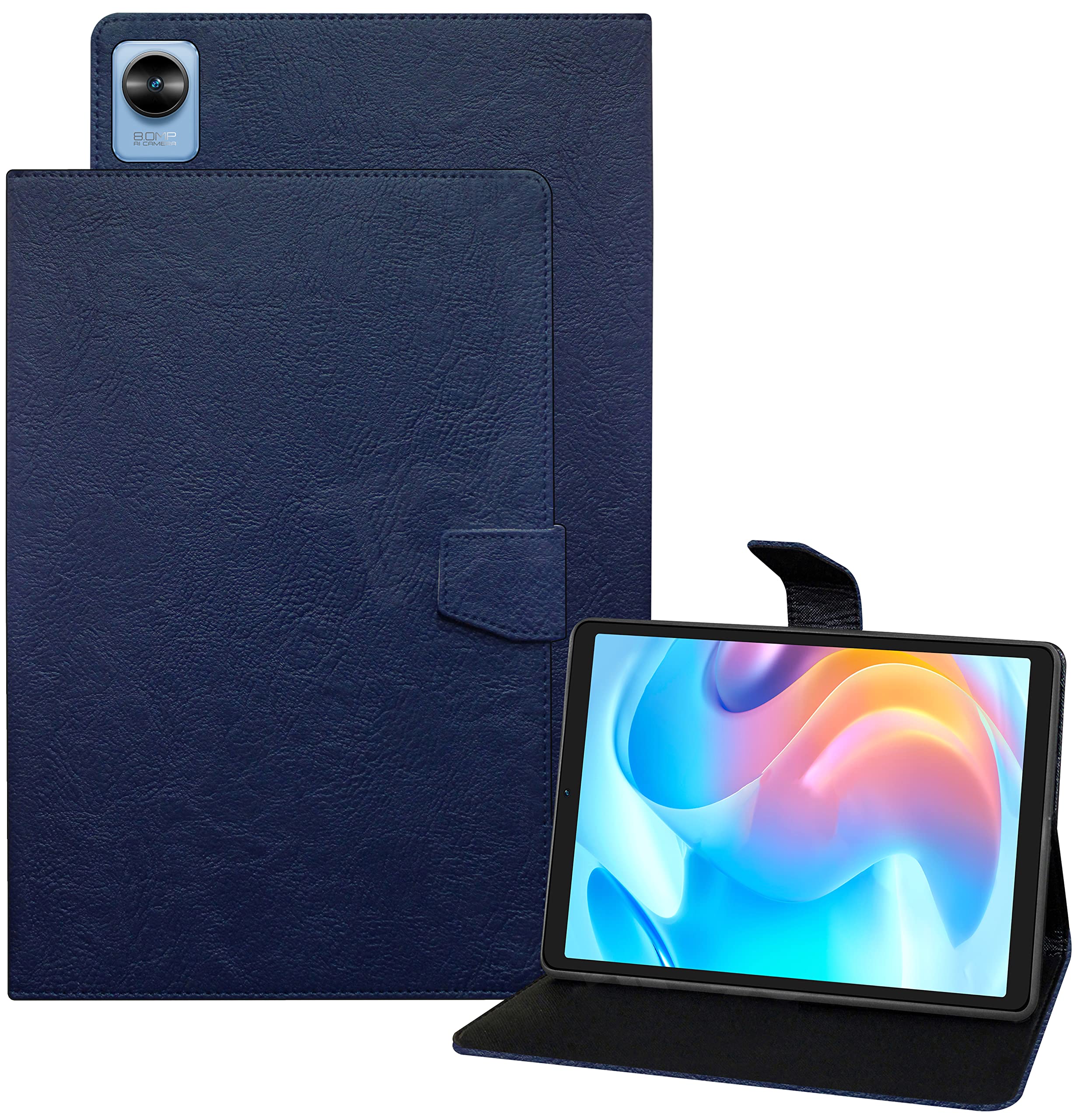 TGK Flip Case Cover for Realme Pad Mini 8.7 Inch Tablet Plain Design Leather (Blue) (B09ZLL8MMT) Amazon Price History, Amazon Price Tracker