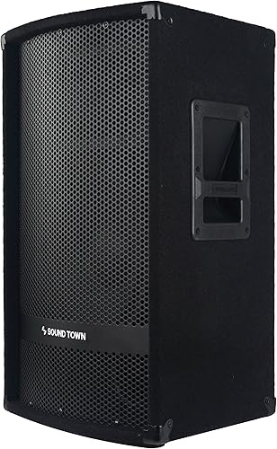 Miniatura 10 de Sound Town Paquete de 2 altavoces de audio pasivos DJ PA Pro de 15 pulgadas y 700 W de 2 vías de rango completo con controlador de compresión para