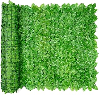 Elie&Eason FENCE_PANEL, Fence Screen Privacy Hedging Wall Landscaping Green Leaf Hedge Screening(2 pack of 0.5x3m, Plastic, Green)