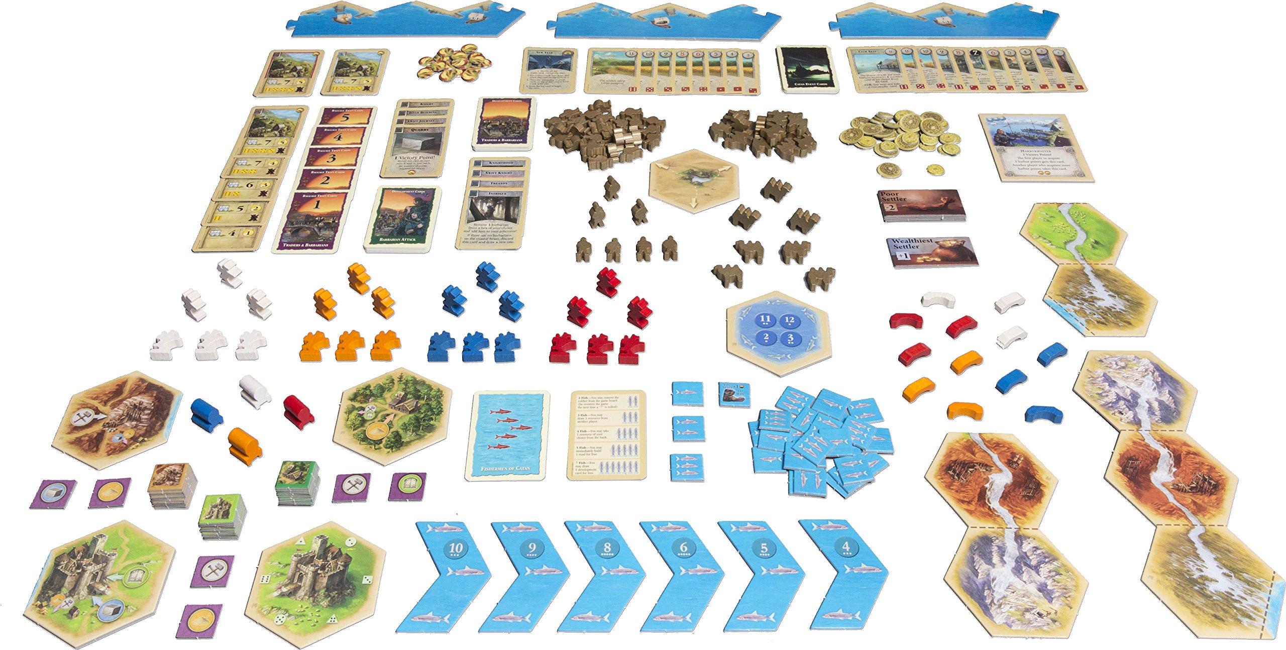 Mayfair Games - I coloni di Catan, Gioco da tavolo - Espansione: Mercanti e Barbari [lingua inglese]