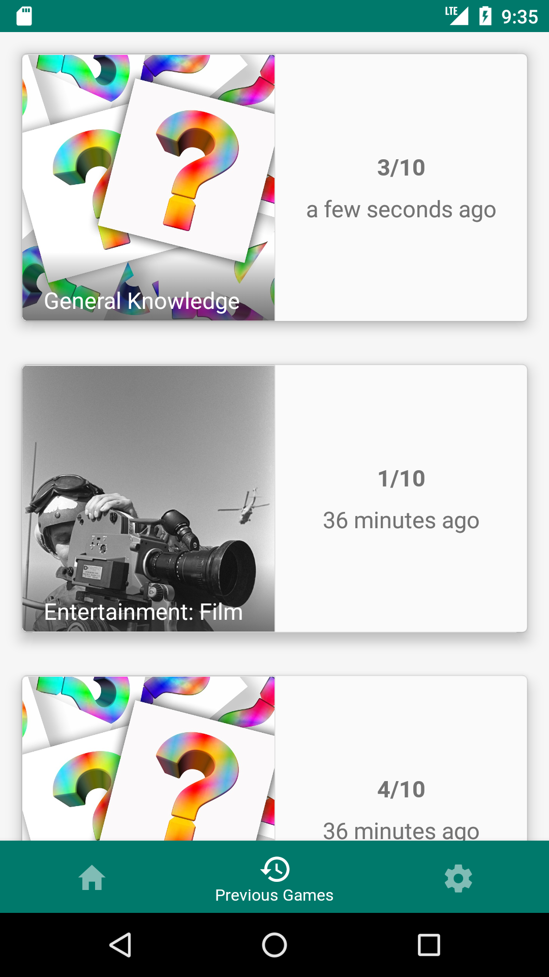 Trivia Topic Screen Trivia quiz app - App on Amazon Appstore