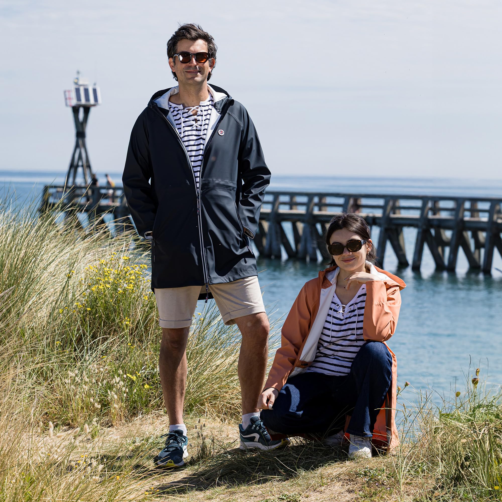 Breizh Ocean - Ciré Imperméable Homme ou Femme Coupe Droite, Coupe vent