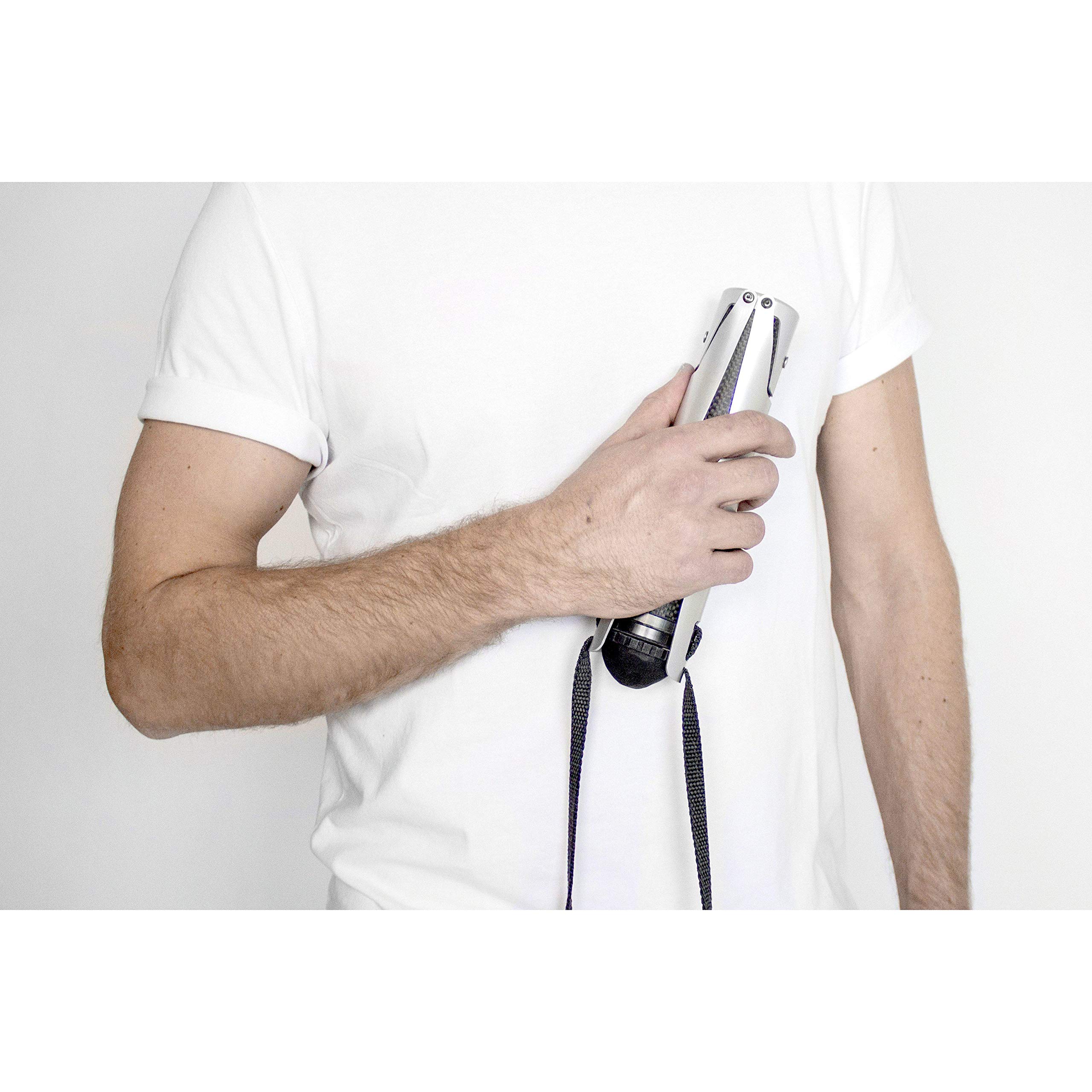 SITPACK Zen XI - Anodized Aluminium | Compact, Lightweight & Portable Chair | A Premium Folding Stool for Backpacking, Hiking, Concert & Spectator | Adjustable Travel Seat with a 240 lbs Weight Limit