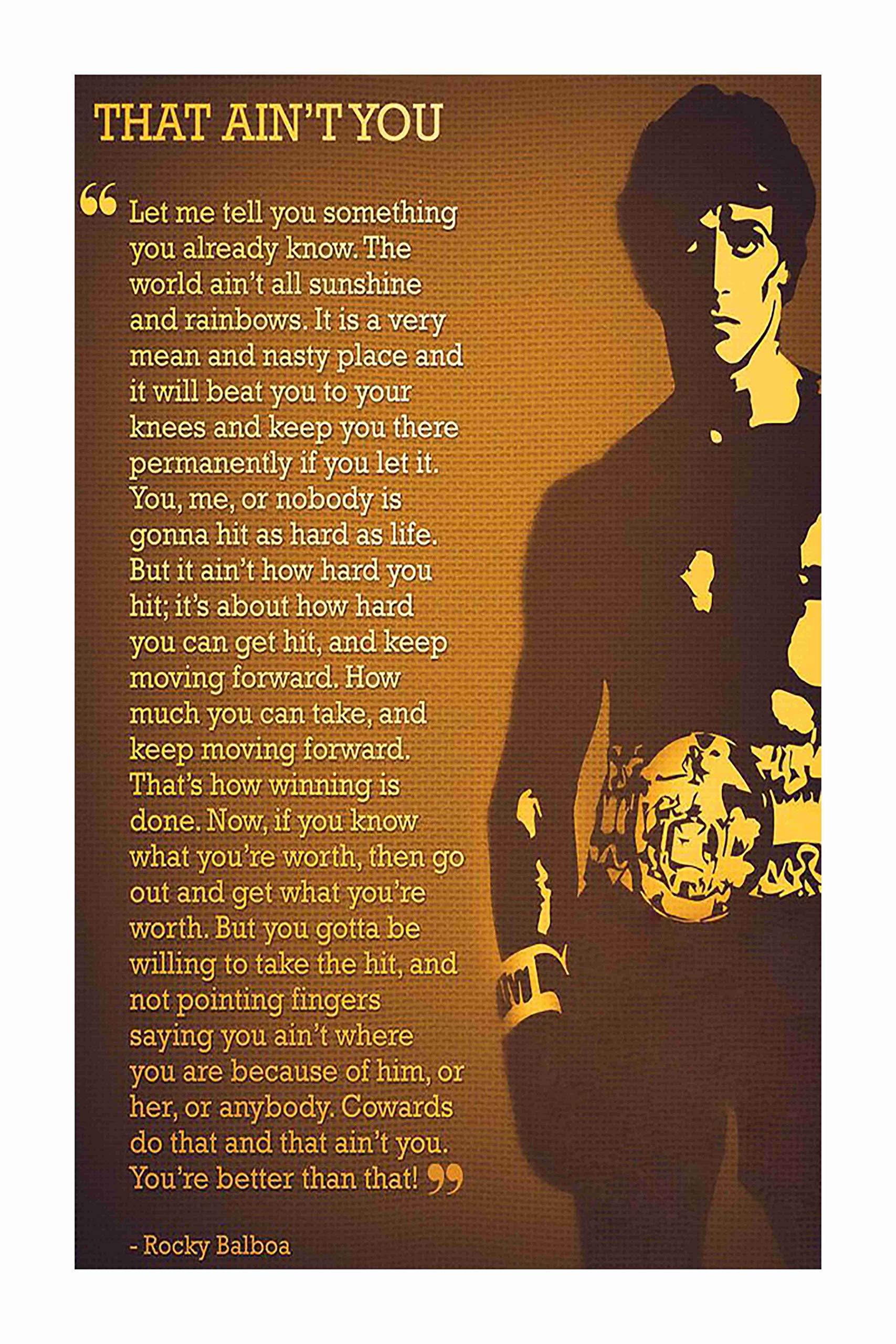 BALDAU PRINTS Sylvester Stallone Wall Poster For Room (Gloss Laminated, 12X18 Inch, 300 GSM) M75