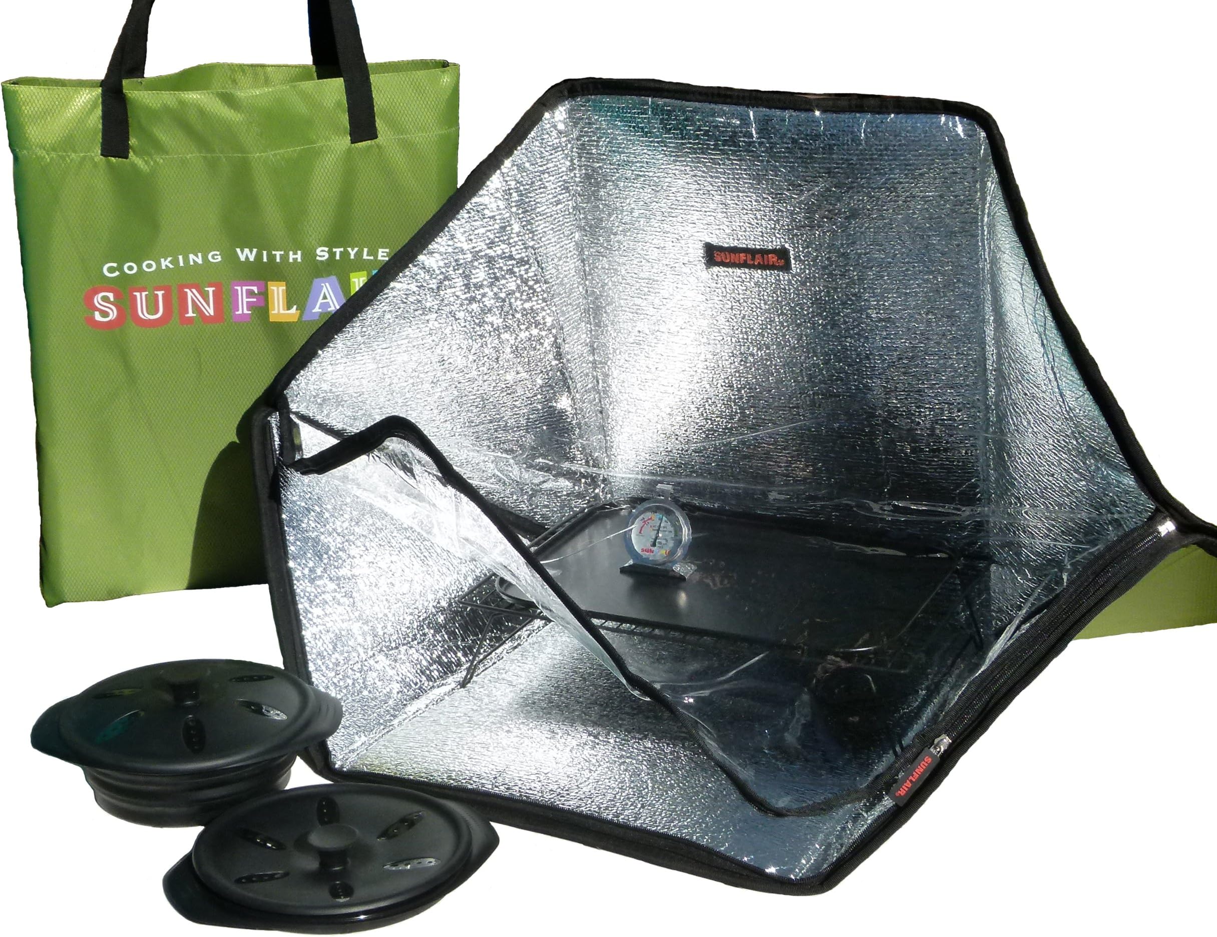 Sunflair #1 Portable Solar Oven, Cookware Included - Great for Camping, Outdoor Activities