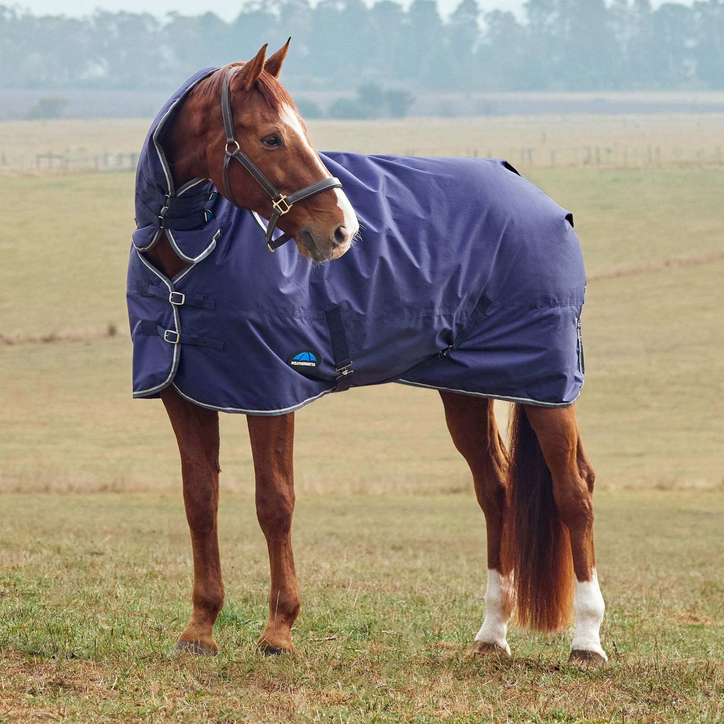 WeatherBeeta ComFiTec Turnout Combo Neck 50G, granatowy/grafitowy, 6'6