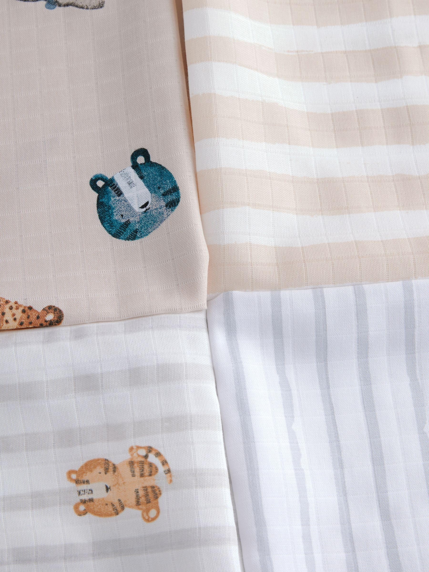 NEXT Bambino 4 mussole neonati 100% cotone