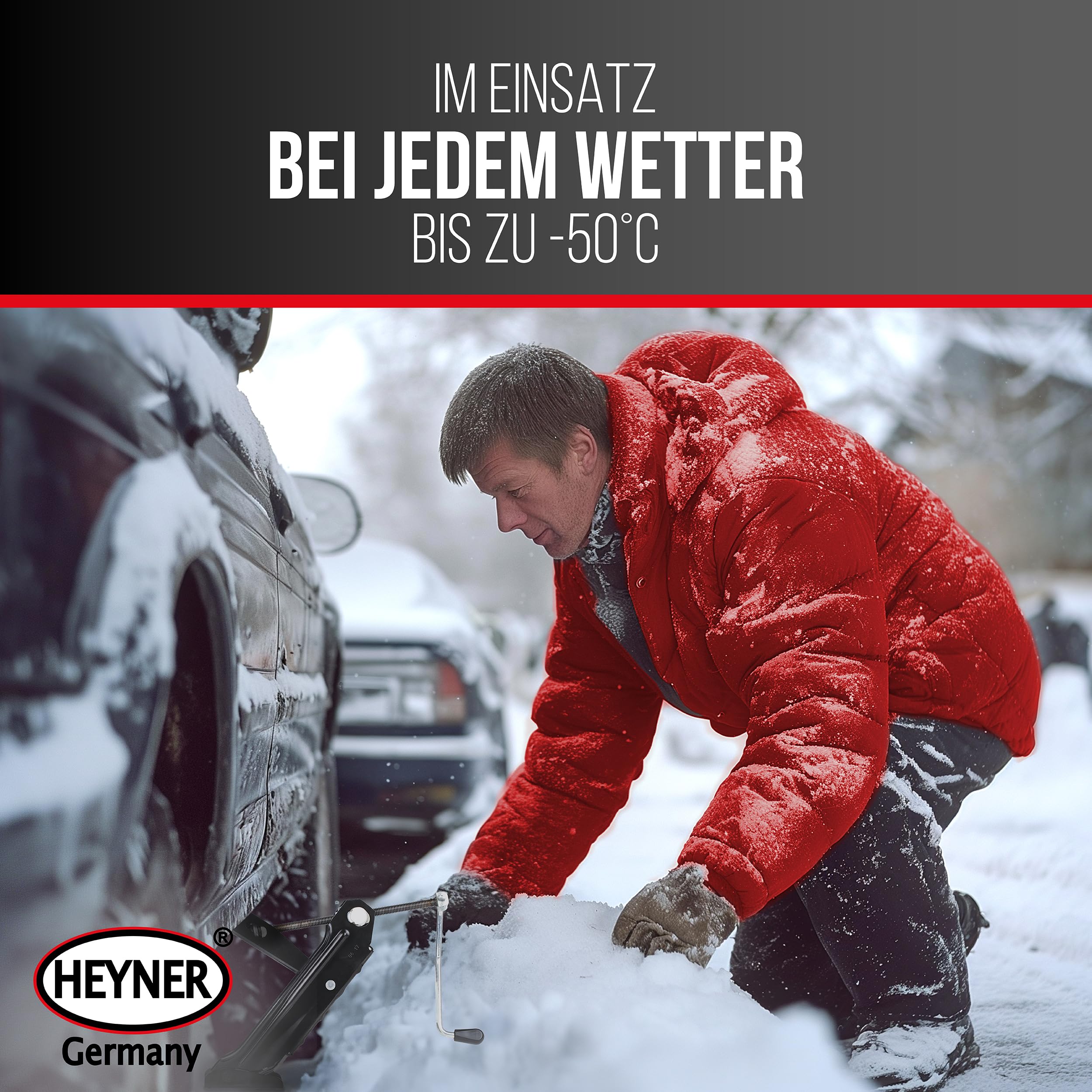 HEYNER® OEM Wagenheber I Made in EU I passend für VW Golf & SEAT Leon & Skoda Octavia & Audi A3