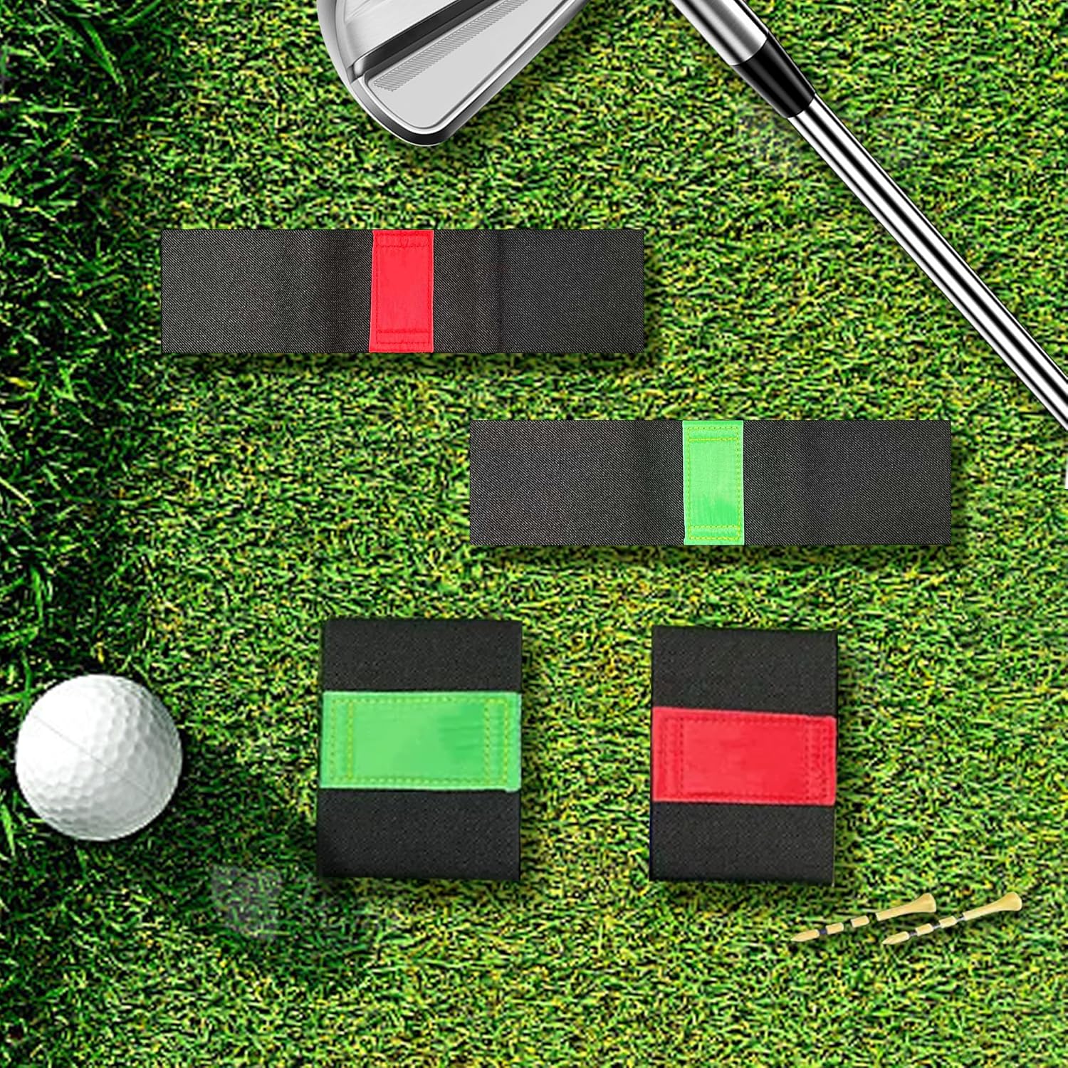 Golf Swing Trainer Aid, 2 PCS Portable Golf Swing Band, Golf Training Aid Elastic Correcting Arm Band Posture Motion Correction Golf Swing for Indoor & Outdoor Use - Image 6