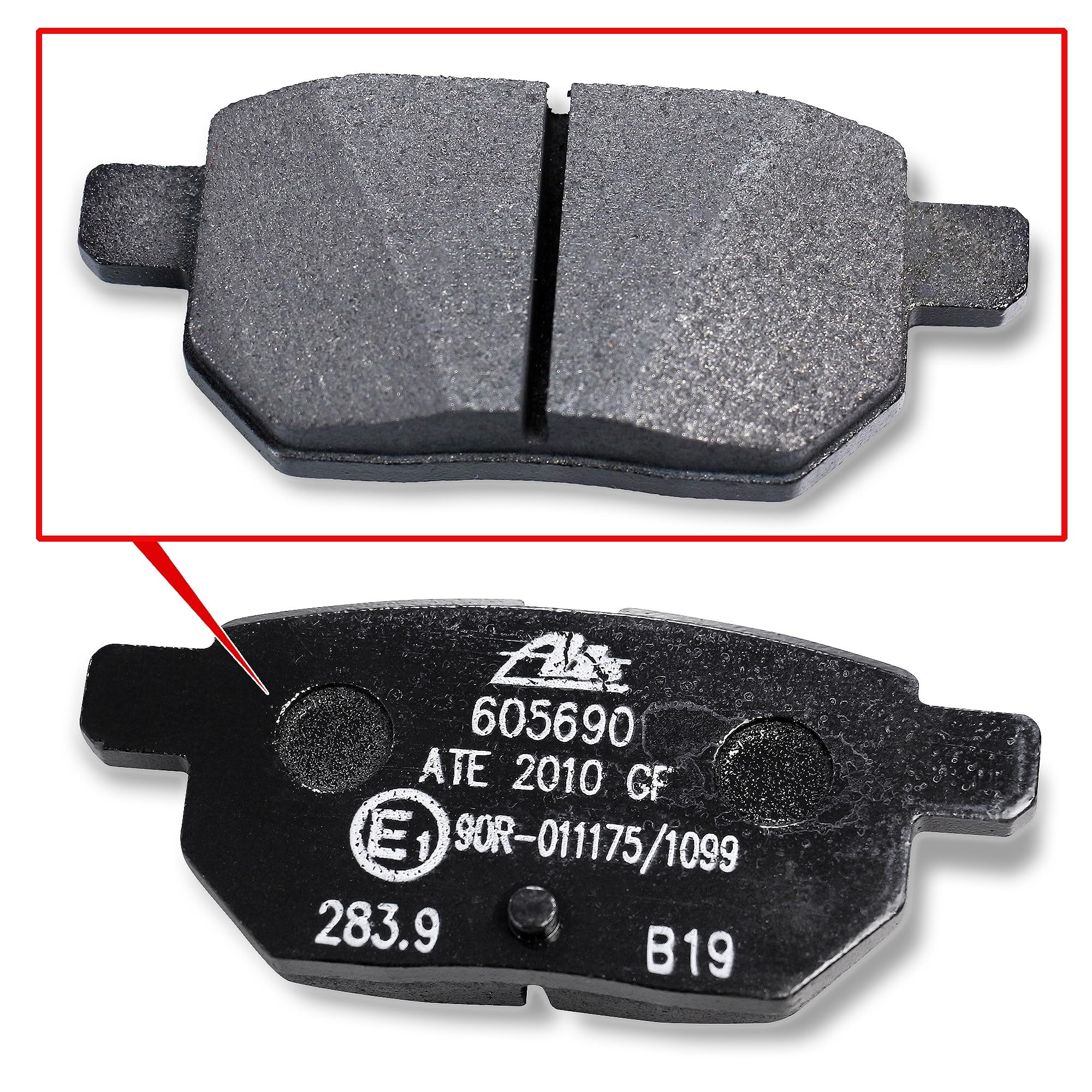 ATE Bremsenset Hinterachse inkl. Bremsscheiben hinten Ø259mm voll und Bremsbeläge hinten Kompatibel mit LEXUS CT (ZWA10), SUBARU TREZIA, TOYOTA PRIUS (W3), PRIUS (W5), PRIUS PHV (W52), VERSO S (P12)