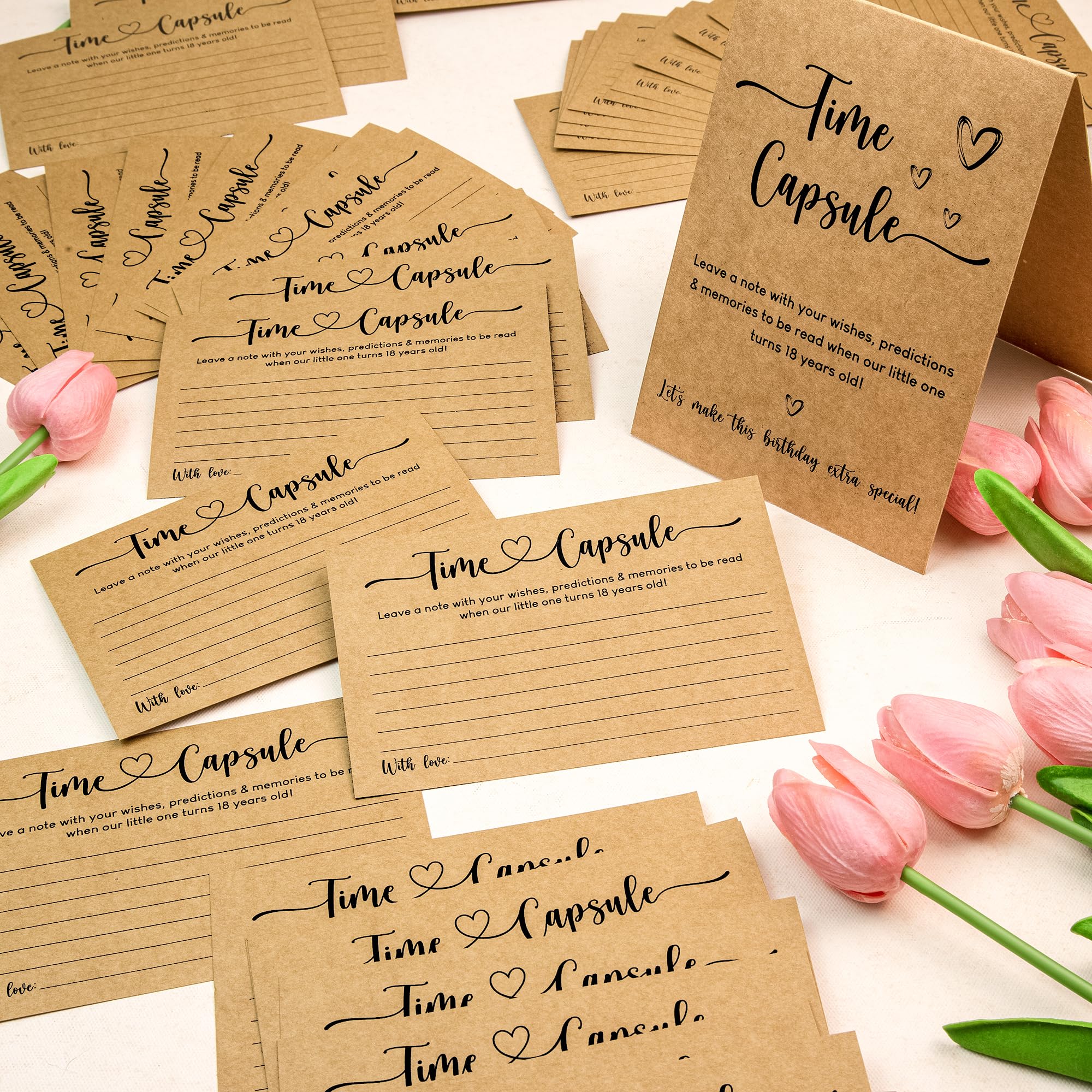 Time Capsule 1st Birthday - Baby Time Capsule for First Birthday Party Games, 1st Birthday Party Activities for Guests, Time Capsule Cards 1st Birthday Keepsake Gifts for Babies Girl