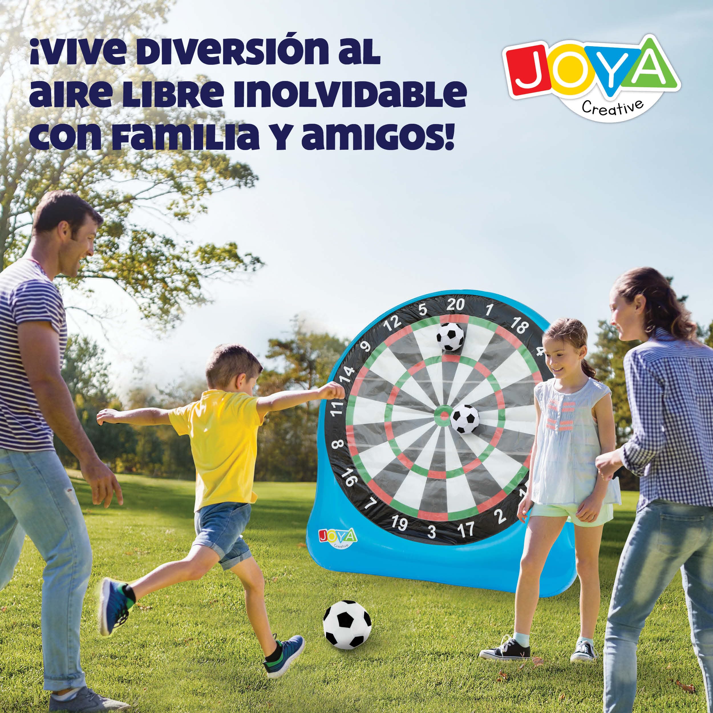 Juego de dardos de fútbol XXL hinchables, juego de dardos de fútbol para exteriores, XXL para jardín, incluye 3 pelotas y kit de reparación, ideal para fiestas en el jardín, eventos y