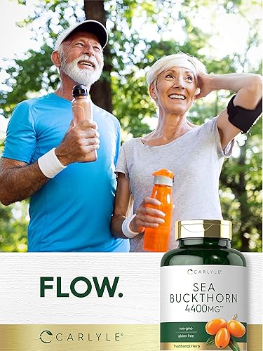 Miniatura 6 de Carlyle Cápsulas de aceite de espino cerval de mar | 200 cápsulas blandas | Sin OMG, sin gluten | Suplemento de aceite de bayas de espino cerval de