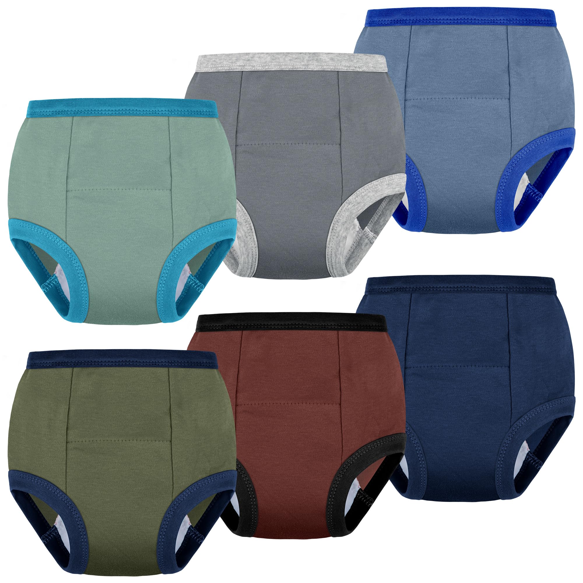 BIG ELEPHANT Toddler Potty Training Underwear, 100% Cotton for Boys &amp; Girls
