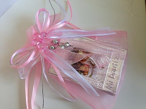 Miniatura 3 de Hand made Bautismo Favores Baby Pink 12pc / Libros de oración cubiertos en Repujado/recuerditos De Bautizo En Repujado Libritos De Oracion