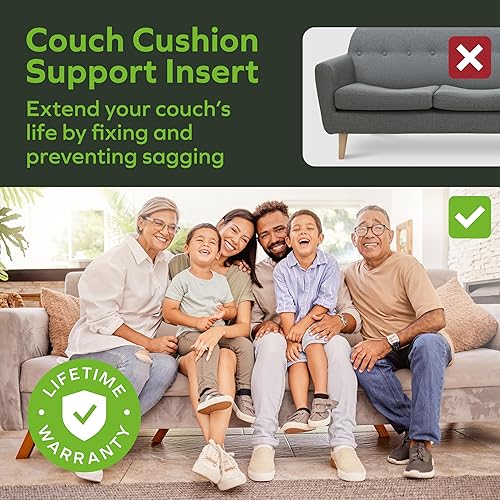 Miniatura 8 de BEN'SHOME Soporte de cojín seccional resistente para asientos caídos  Soporte de sofá antideslizante de madera maciza  81 x 19.7 pulgadas + 45 x