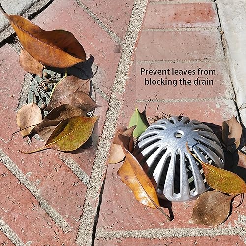 Miniatura 5 de Leyso FS-DS - Cubierta de drenaje de fregadero de aluminio resistente para cocina, restaurante, bar, buffet o servicio de alimentos. 5-14 pulgadas