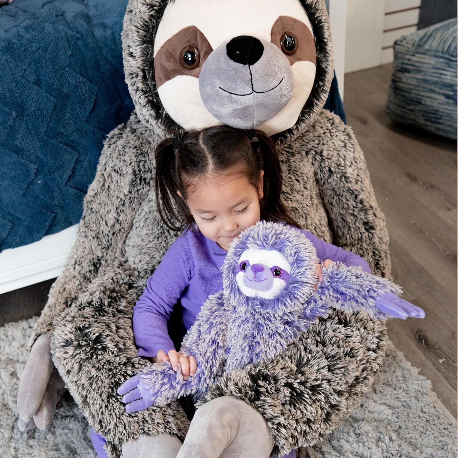 The Petting Zoo Purple Sloth Stuffed Animal, Gifts for Kids, Purple Pazzion Sloth Plush Toy 20 inches