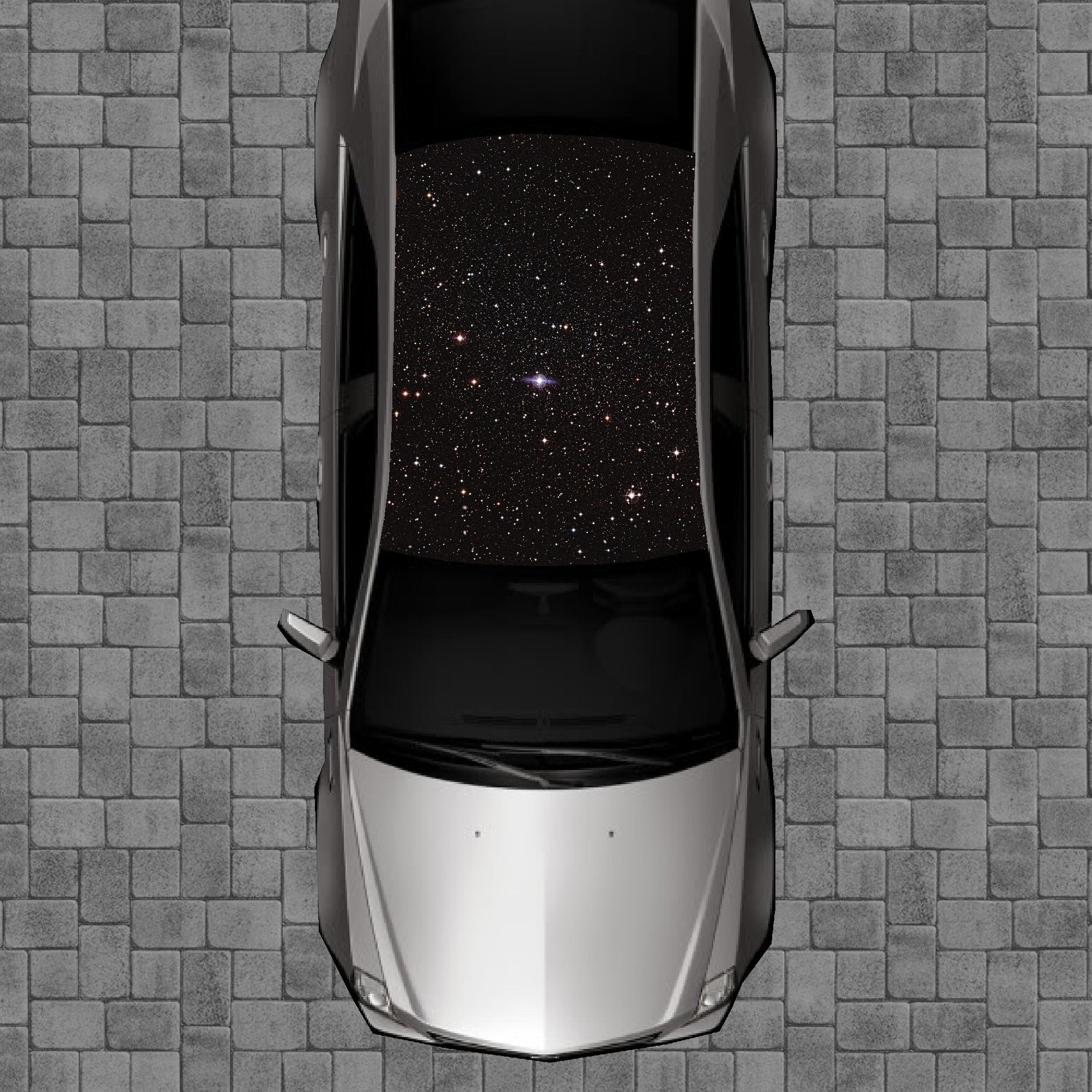 R112 Galaxy Roof Wrap - Decal Decals Wraps Vinyl Wraps Art Poster Image Carbon Hood Car Truck Fiber Hood