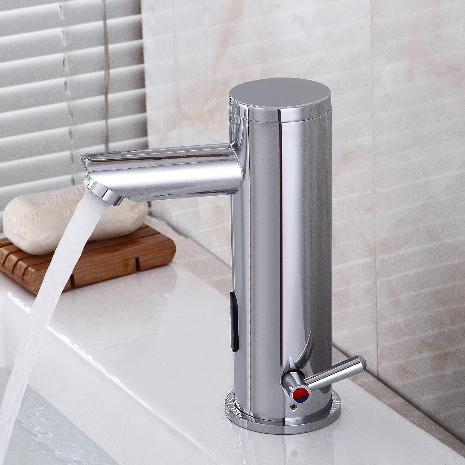 40% Off Discount Platform Tall Body Basin Electronic Automatic Sensor Touchless Bathroom Sink Faucet, Motion Activated Hands-Free Vessel Sink Tap, Chrome Finished (High) (Normal A) Get Special Price Platform Tall Body Basin Electronic Automatic Sensor Touchless Bathroom Sink Faucet, Motion Activated Hands-Free Vessel Sink Tap, Chrome Finished (High) (Normal A)