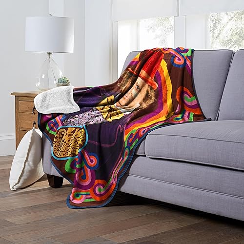 Miniatura 2 de Northwest Willy Wonka - Manta Sherpa de seda táctil, 60 x 80 pulgadas, diseño de Wonka