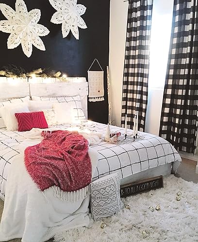 Miniatura 7 de City Scene Juego de funda de edredón reversible con funda a juego, decoración del hogar para todas las estaciones, individual, blanco Zander