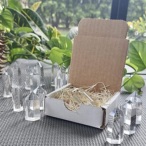 Miniatura 7 de Cuarzo transparente grande natural del Himalaya tibetano de alta altitud crudo de 6 lados de cristal de punta de cuarzo transparente. Punta de