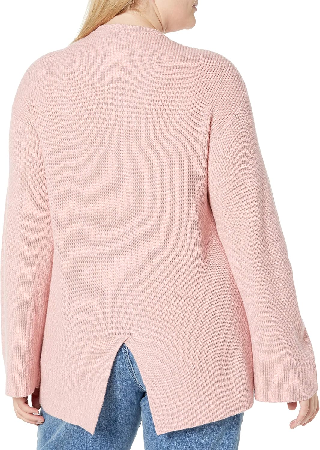 The Drop Women's Alice Crew-Neck Back-Slit Ribbed Pullover Sweater - Image 5