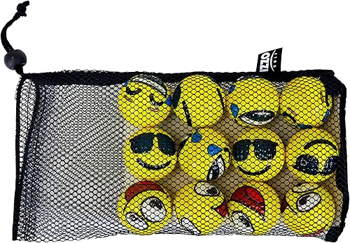 Miniatura 3 de IZZO Pelotas de golf de práctica de emoji de golf, paquete de 12 pelotas de golf de práctica de espuma, ayuda para entrenamiento