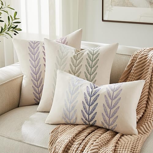 Miniatura 6 de Fundas de almohada (verde mezclado, 16 x 16 pulgadas (paquete de 2))