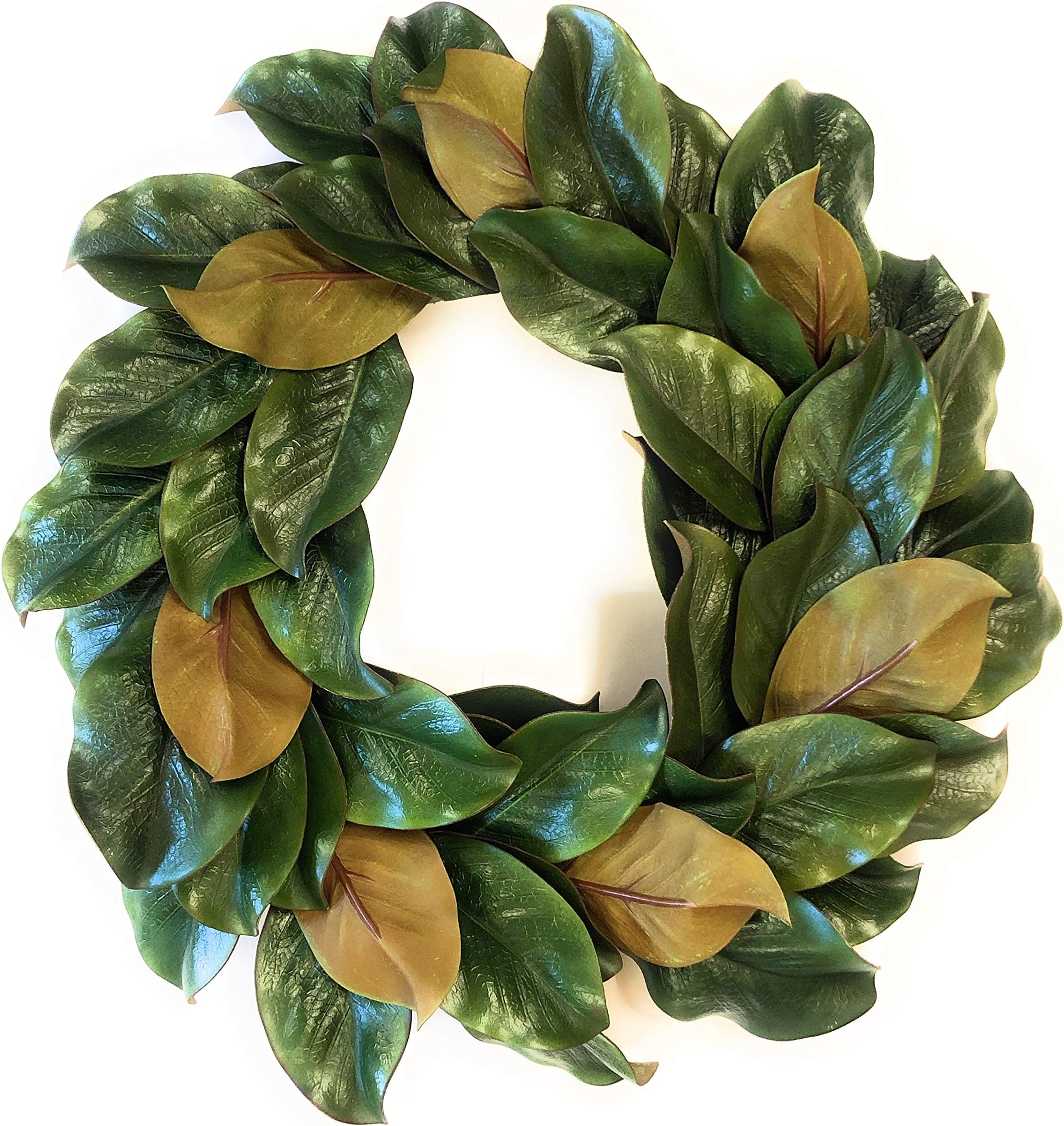 Down Home Designs Realistic Artificial Southern Magnolia Wreath Door Hanger (20 Inch)
