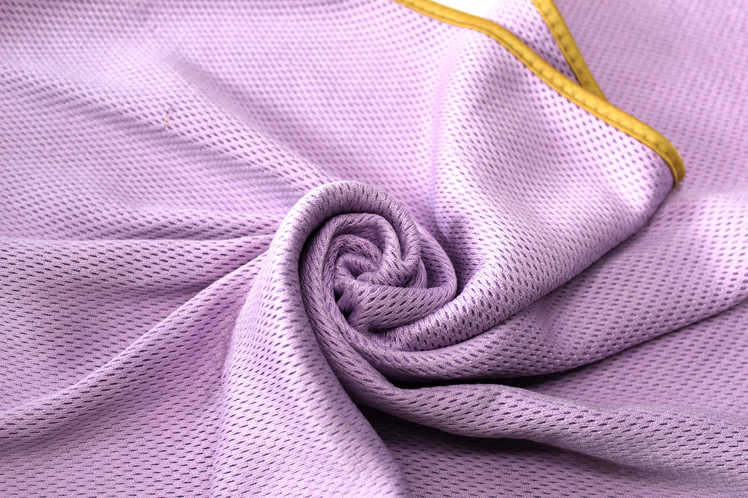 Maxshine 520GSM 3 paños de Microfibra para Limpieza de Detalles de Coche, Color Morado con Borde de Seda Amarilla, 50 x 70 cm