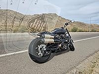 Vista 5 de JBSporty Kit de soporte de placa de matrícula de luz trasera LED/media luna. Compatible con Harley Davidson Sportster S 1250. Aspecto limpio