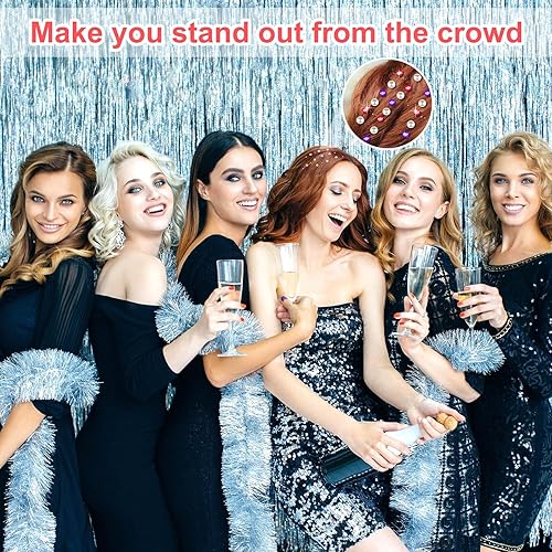 Miniatura 2 de 2609 gemas para el cabello, joyas para el cabello, diamantes y letras de diamantes de imitación con pinzas, perlas para el cabello, calcomanías