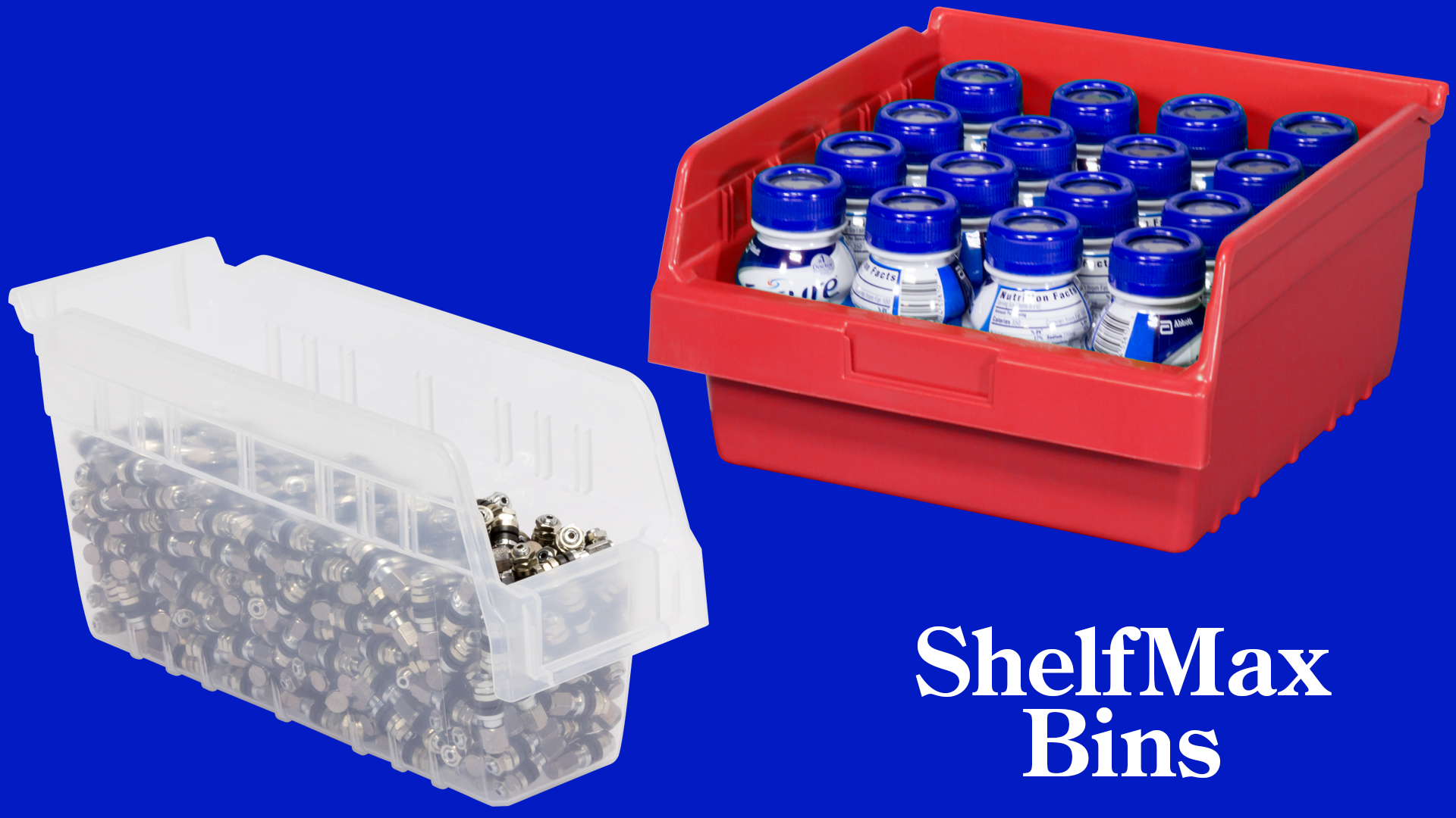 Amazon.com: Akro-Mils 30098 ShelfMax Plastic Nesting Shelf Bin Box