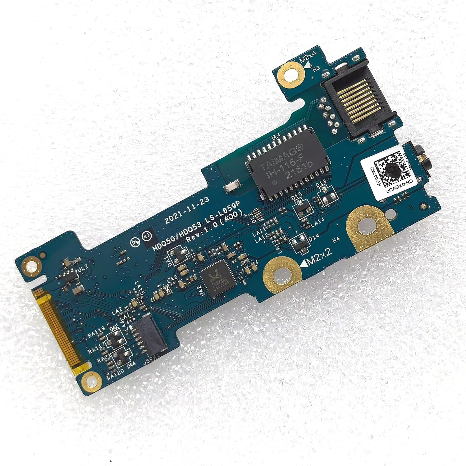 XDVDP 0XDVDP New HDQ50/HDQ53 LS-L659P Audio RJ45 LAN IO Board for Alienware M15 R7 Laptop
