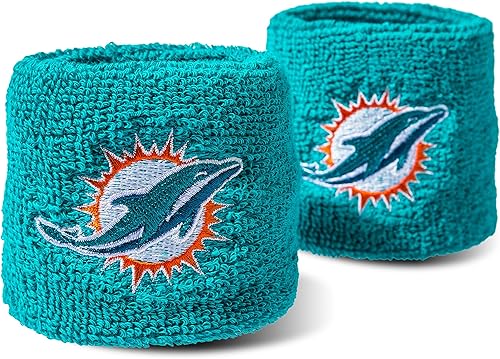 Miniatura 33 de Franklin Sports Muñequeras con Logotipo de Equipo de la NFL - Par de Muñequeras Juveniles para Disfraces y Uniformes