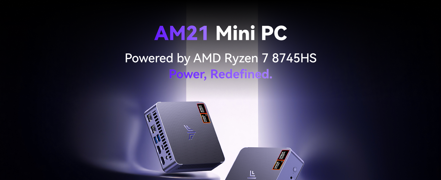 NiPoGi AM21 Ryzen 7 8745HS ベアボーン Win11 NiPoGi AM21 Mini PC Windows 11 Pro, AMD Ryzen7 8745HS (8C/16T, up