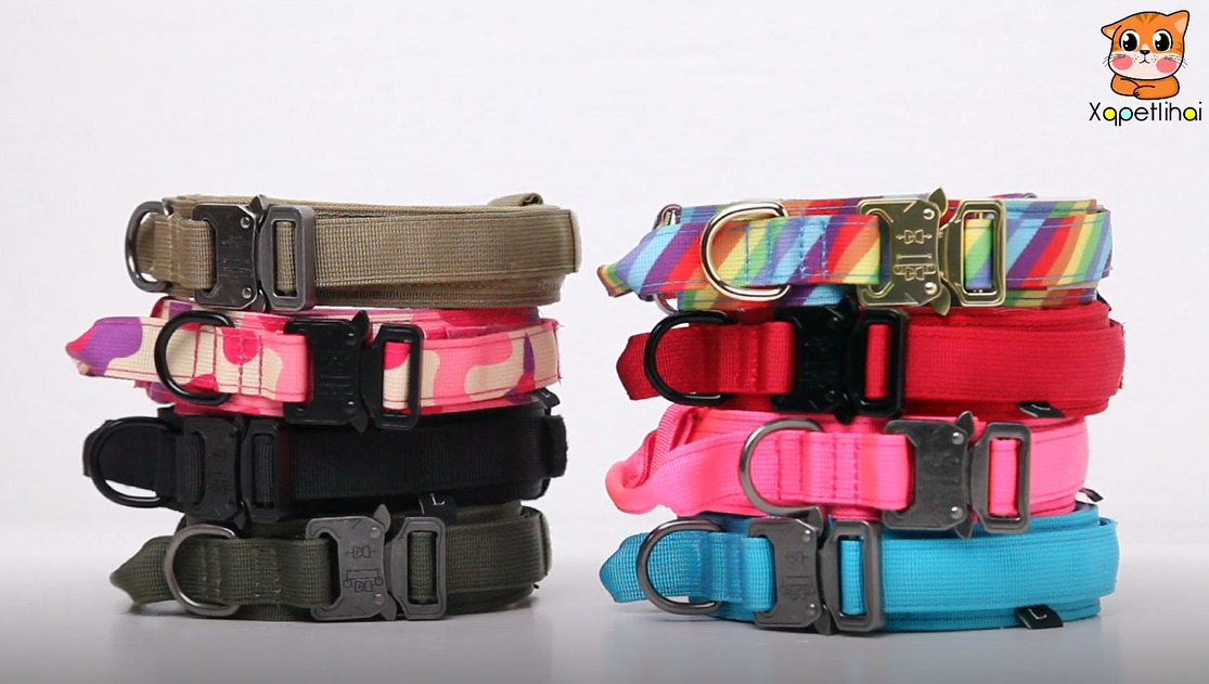 Tactical Dog Collar Military Dog Collar Adjustable Nylon Dog Collar Heavy Duty Metal Buckle with Handle for Dog Training… - Image 7