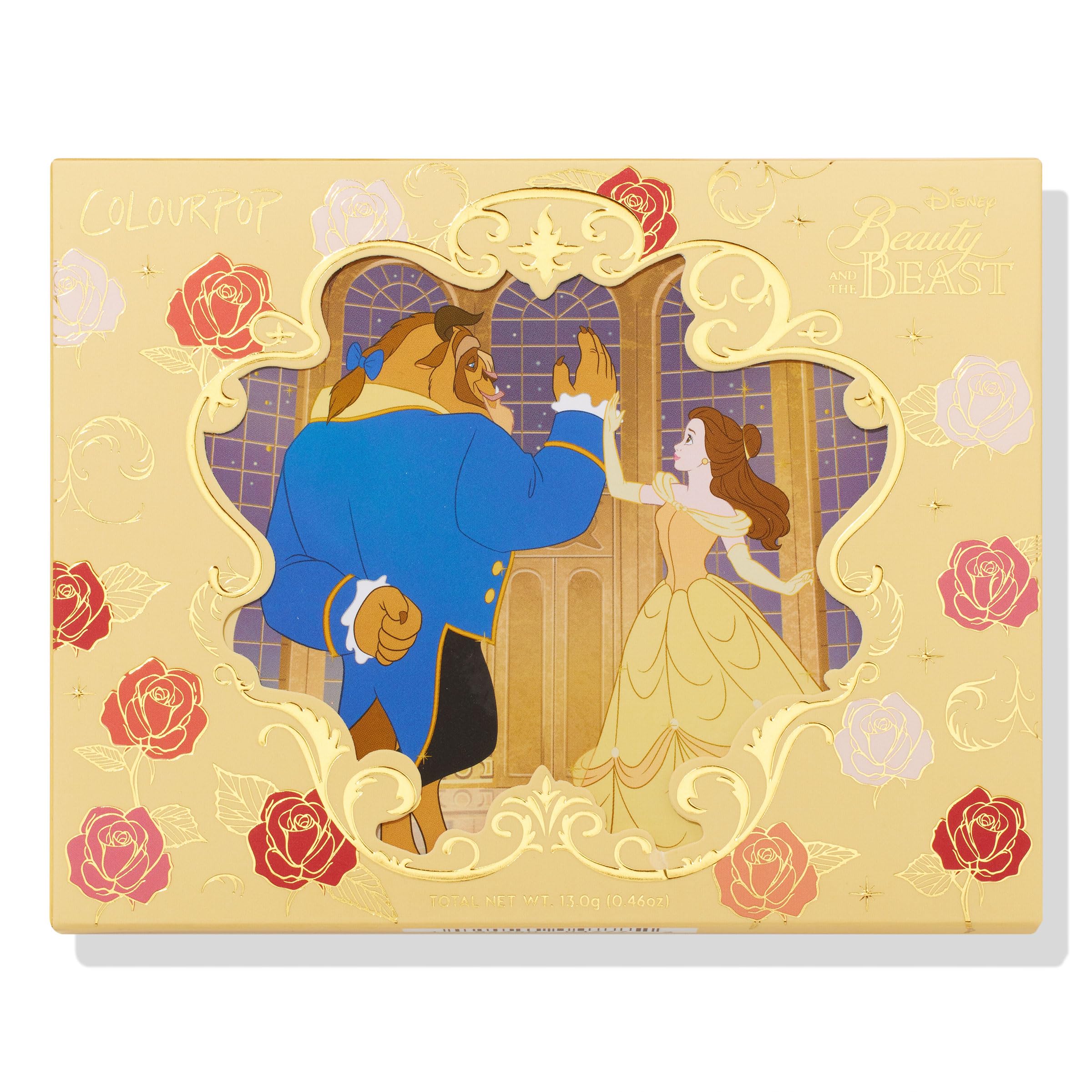 ColourPop x Beauty and the Beast Eyeshadow Palette - Neutral Makeup Palette with Metallic, Matte, Glitter & Matte Sparkle Finishes - Buildable, Blendable & High-Pigment Formula (0.5 oz)