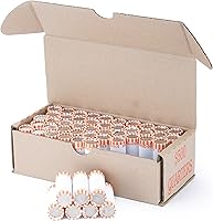 Vista 1 de Caja de almacenamiento naranja con capacidad para 50 rollos de monedas envueltos, 10 cajas