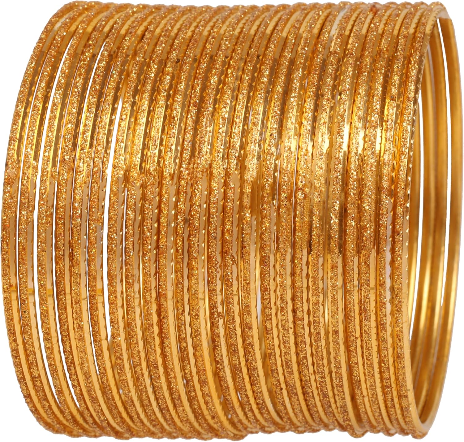 Touchstone Indian Bollywood Artistically Handcrafted Mesmerizing Charming Assorted Lovable Patterns Designer Jewelry Bracelets Bangle in Gold or Copper or Silver Tones for Women.